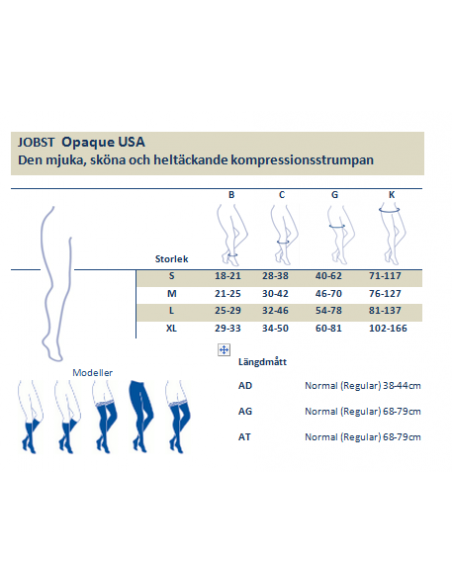 Jobst Opaque knä ccl 1