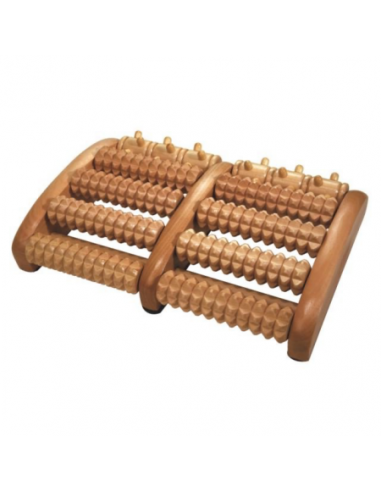 Fotmassör trä dubbel