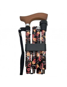 Vikbar käpp Flower Yellow/Pink