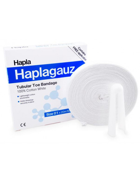 Tubgas bomull 20 m tår/fingrar