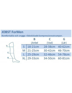 Jobst for Men knä ccl 2 öppen tå 2