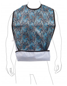 Haklapp Absorba blå paisley